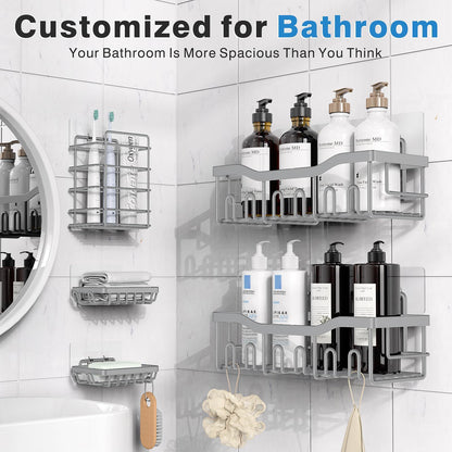 Bathroom Punch-free Storage Rack Wall-mounted Wall Mount