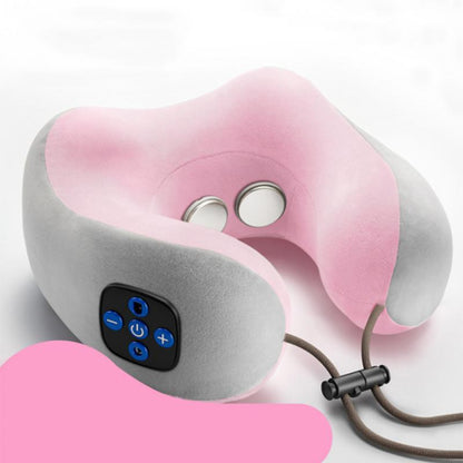 Gold U-type Massage Pillow Multi-function Shoulder Cervical Car Neck Guard